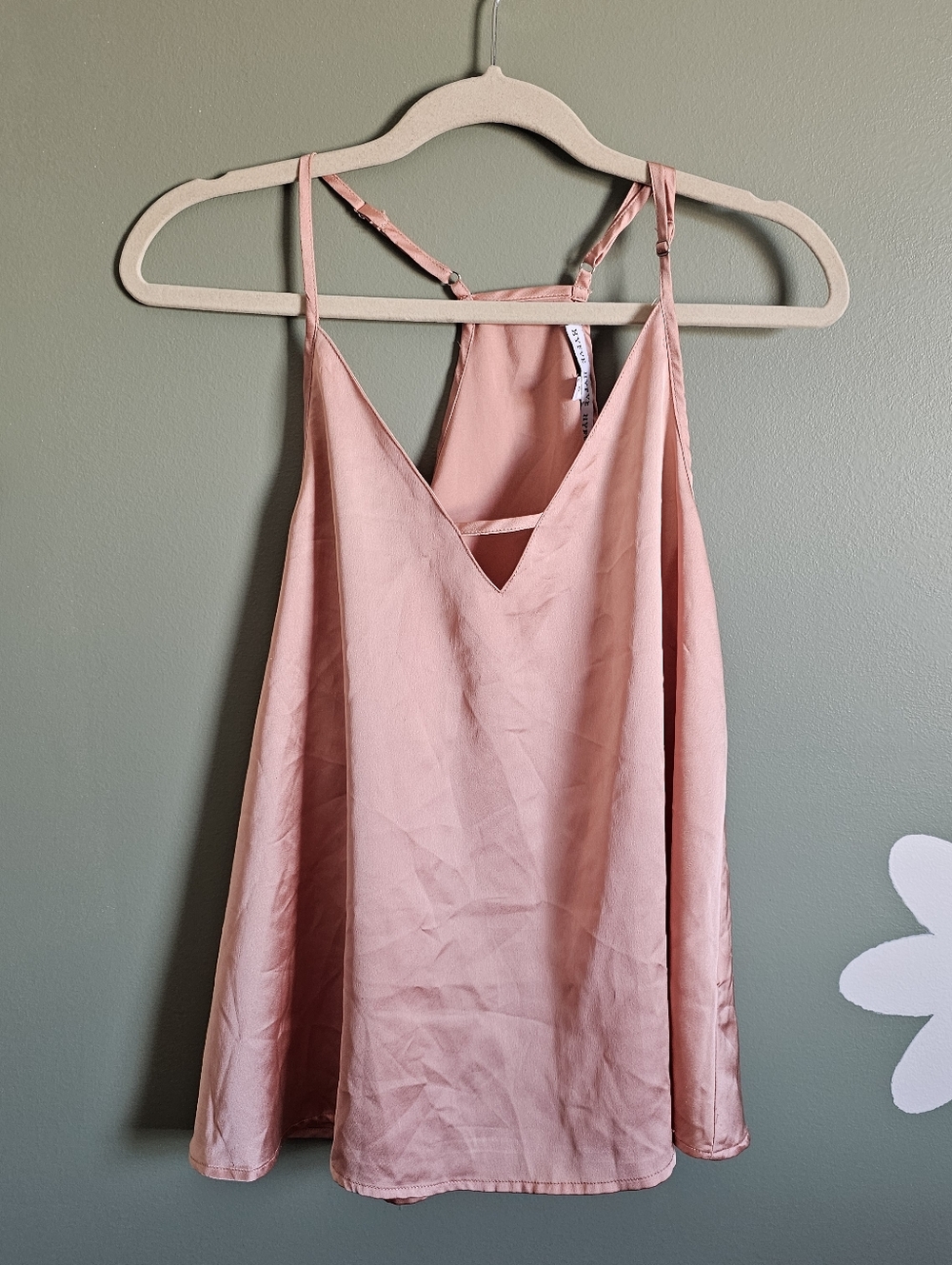HYFVE Blush Pink Satin Cami